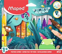 Jouet-Activités artistiques et musicales-Feutres de coloriage jungle fever