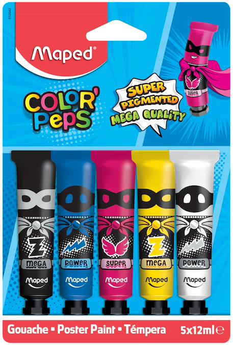 Fille-Accessoires-Fourniture scolaire-Peinture gouache enfant couleurs intenses