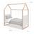 Lit cabane ‘Noah’ 70 x 140 cm – évolutif Blanc - Chêne Tristan 3 - vertbaudet enfant 