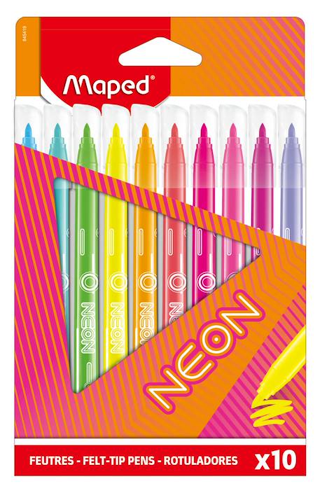 Fille-Accessoires-Fourniture scolaire-Feutres de coloriage neon