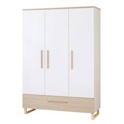 -Armoire enfant 'Noah' 3 portes – Fraisages de haute qualité