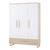 Armoire enfant 'Noah' 3 portes – Fraisages de haute qualité Blanc - chêne tristan 1 - vertbaudet enfant 