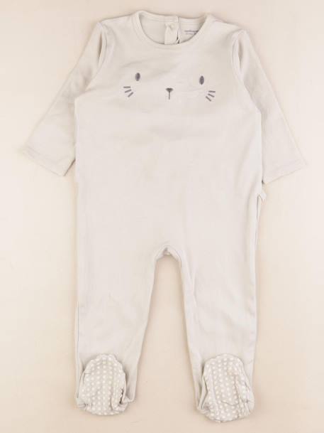 Pyjama coton - 24 mois Beige 1 - vertbaudet enfant 