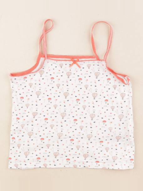 Maillot de corps - 5 ans Blanc, rose 1 - vertbaudet enfant 