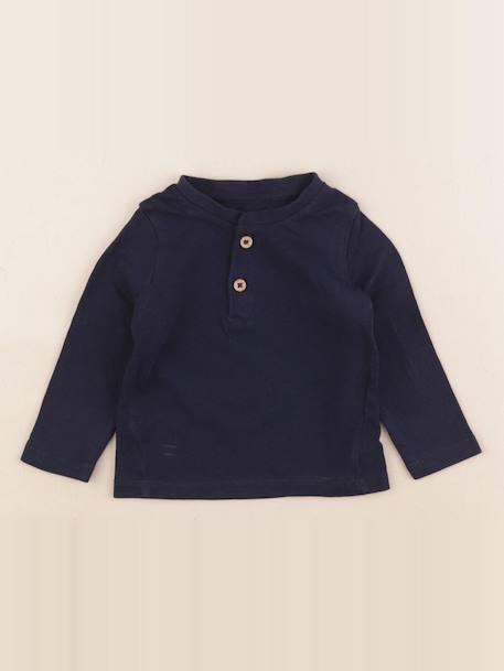 Tee-shirt - 6 mois Bleu 1 - vertbaudet enfant 