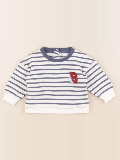 Sweat - 6 mois Blanc, bleu 1 - vertbaudet enfant 