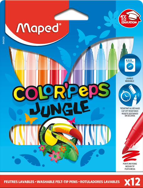 Fille-Accessoires-Fourniture scolaire-Feutres jungle color peps