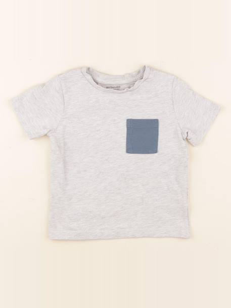 Tee-shirt - 4 ans Gris 1 - vertbaudet enfant 