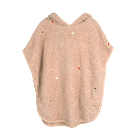 Fille-Peignoir de bain-Poncho de plage en coton