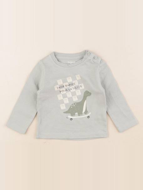 Tee-shirt - 6 mois Vert 1 - vertbaudet enfant 