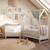 Ensemble chambre bébé 'Noah' duo - Lit cabane 70 x 140 cm + Commode à langer Blanc - chêne tristan 1 - vertbaudet enfant 