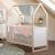 Ensemble chambre bébé 'Noah' duo - Lit cabane 70 x 140 cm + Commode à langer Blanc - chêne tristan 4 - vertbaudet enfant 