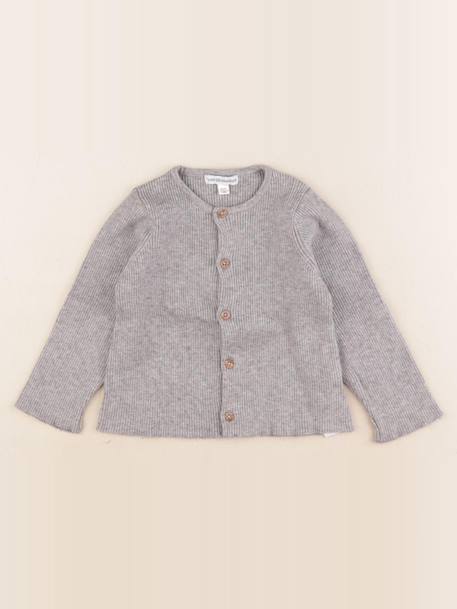 Gilet - 18 mois Gris 1 - vertbaudet enfant 