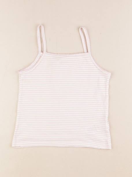 Maillot de corps - 6 ans Blanc, rose 1 - vertbaudet enfant 