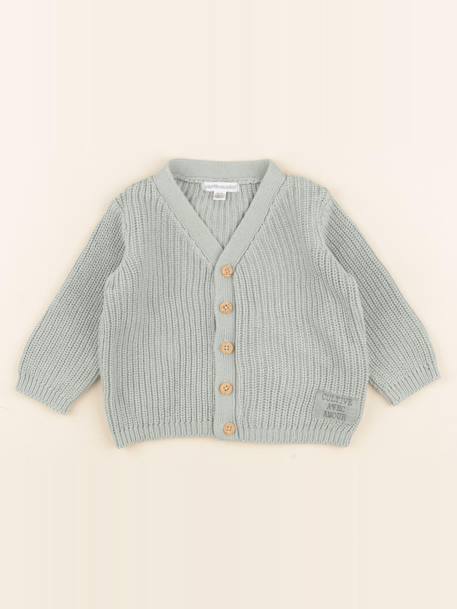 Gilet - 12 mois Vert 1 - vertbaudet enfant 