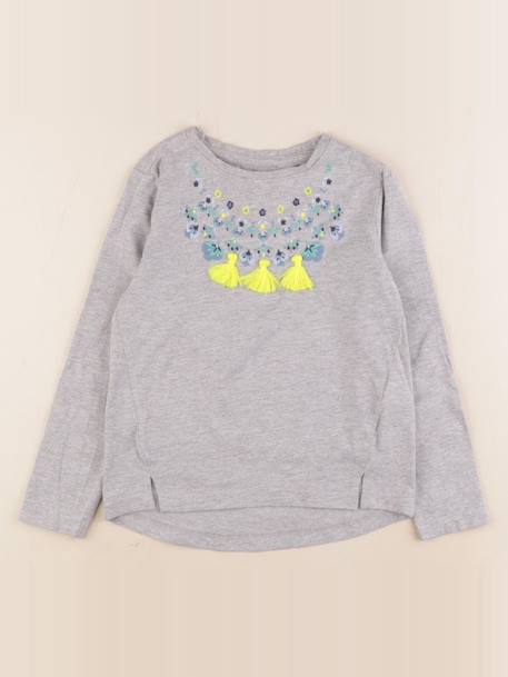 Tee-shirt - 6 ans Gris 1 - vertbaudet enfant 