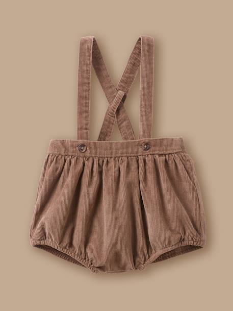 Bébé-Short-Bloomer en velours bébé
