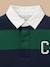 Polo rugby rayé garçon Bordeaux+Gris chine+Vert pin 8 - vertbaudet enfant 