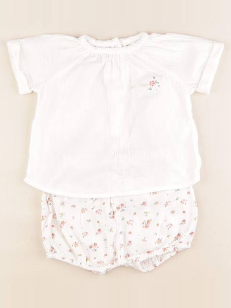 Ensemble - 18 mois Blanc, or 1 - vertbaudet enfant 