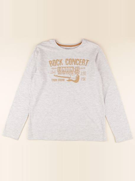 Tee-shirt - 14 ans Gris 1 - vertbaudet enfant 