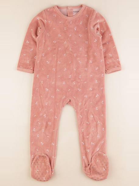 Pyjama velours - 3 ans Rose 1 - vertbaudet enfant 