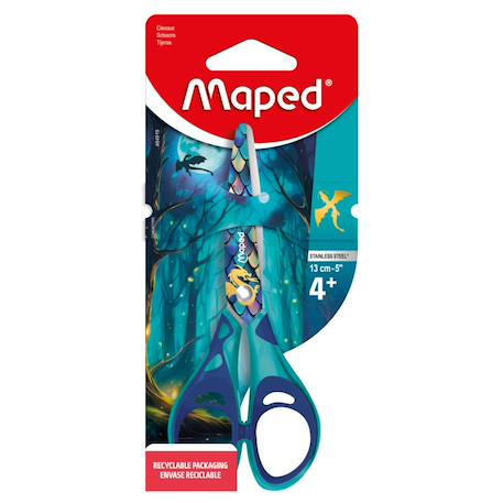 Ciseaux dragon 13 cm vert 1 - vertbaudet enfant 