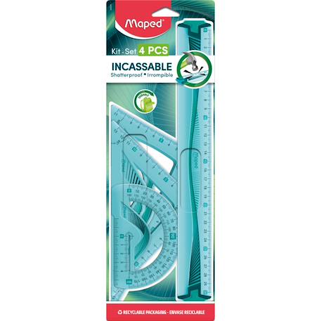 Kit de traçage incassable 4 pièces Bleu 1 - vertbaudet enfant 