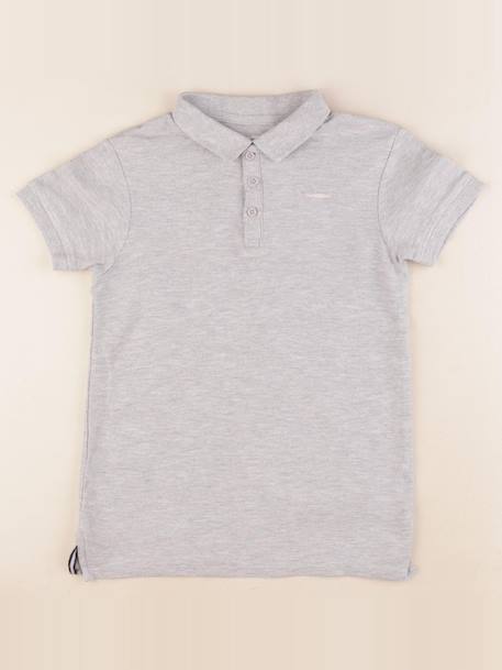 Polo - 10 ans Gris 1 - vertbaudet enfant 