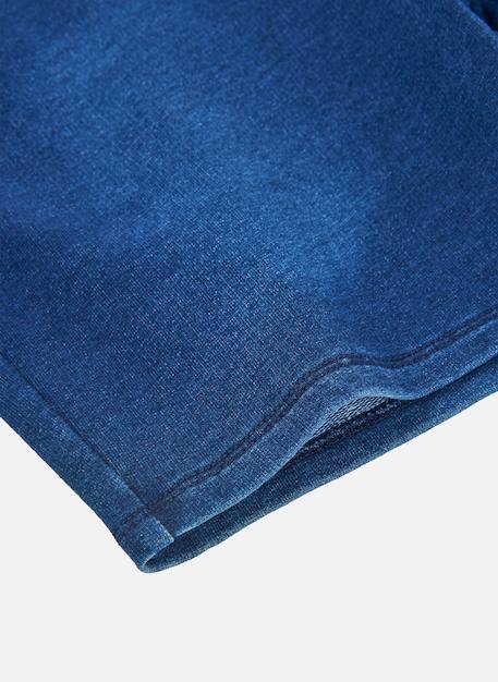 Short garçon denim avec cordon Bleu 4 - vertbaudet enfant 