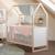 Ensemble chambre bébé 'noah' trio avec lit cabane 70 x 140 Blanc - chêne tristan 6 - vertbaudet enfant 