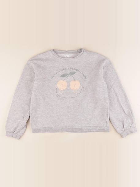 Sweat - 12 ans Gris 1 - vertbaudet enfant 