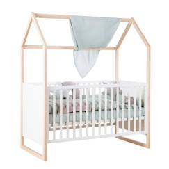 Chambre et rangement-Chambre-Lit bébé, lit enfant-Lit bébé-Lit cabane ‘Noah’ 70 x 140 cm – évolutif