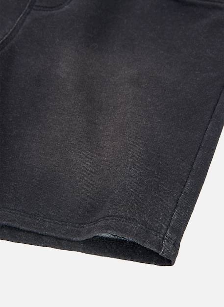 Short garçon denim avec cordon Noir 4 - vertbaudet enfant 