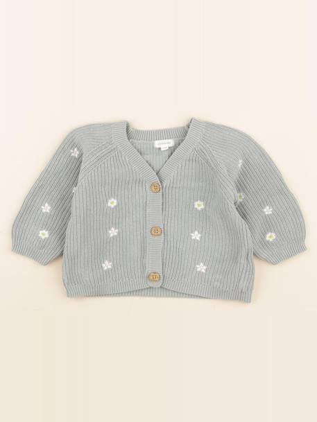 Gilet - 9 mois Vert 1 - vertbaudet enfant 