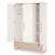 Armoire enfant 'Noah' 3 portes – Fraisages de haute qualité Blanc - chêne tristan 4 - vertbaudet enfant 