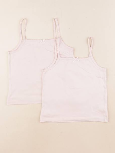 Lot de 2 maillots de corps - 5 ans Rose 1 - vertbaudet enfant 