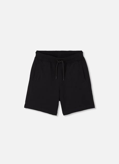 Short garçon maille avec cordon Noir 1 - vertbaudet enfant 