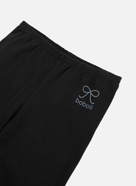 Legging capri avec nœud Noir 3 - vertbaudet enfant 