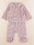Pyjama velours - 6 mois Rose 1 - vertbaudet enfant 