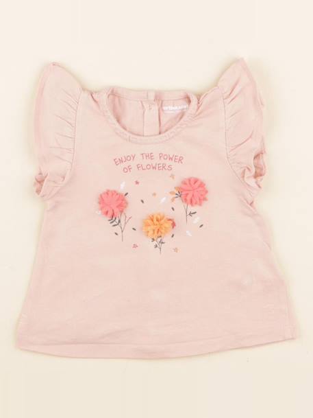 Tee-shirt - 6 mois Rose 1 - vertbaudet enfant 