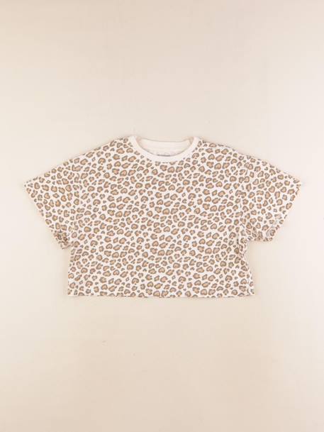 Tee-shirt court - 6 ans Beige 1 - vertbaudet enfant 