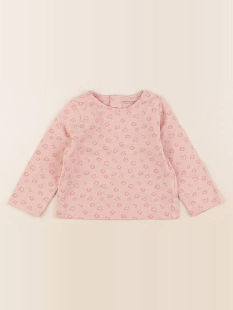 Tee-shirt - 12 mois Rose 1 - vertbaudet enfant 