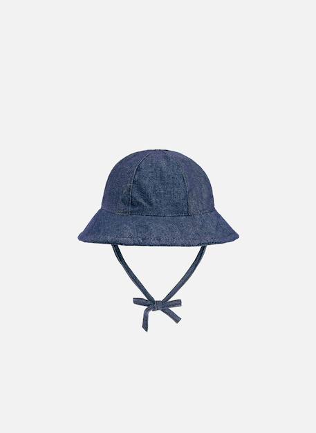 Bébé-Accessoires-Bonnet, écharpe, gants-Bob en denim