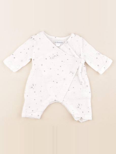 Combinaison - 0 mois Blanc 1 - vertbaudet enfant 