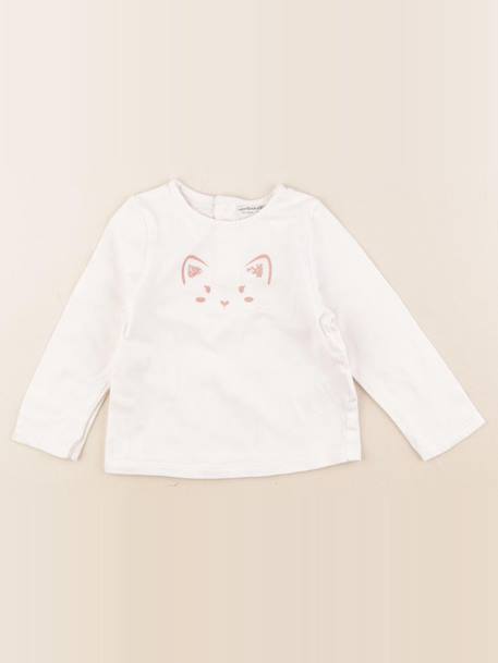 Tee-shirt - 12 mois Blanc 1 - vertbaudet enfant 