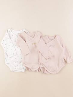 Lot de 3 bodies en coton - 6 mois  - vertbaudet enfant
