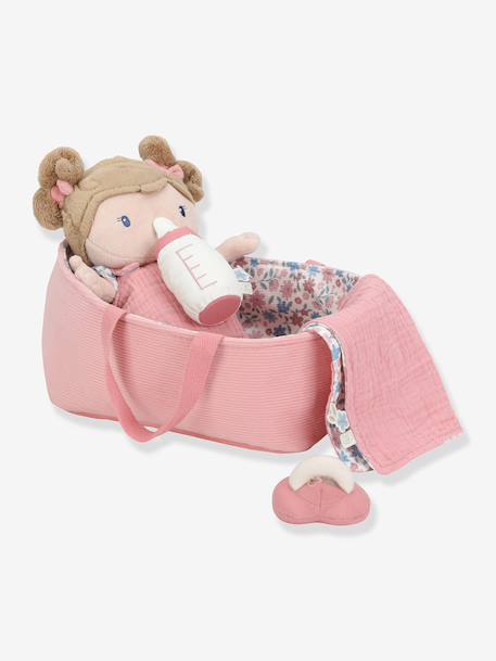 Set couffin et poupon bébé Rosa rose 1 - vertbaudet enfant 