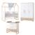 Ensemble chambre bébé 'noah' trio avec lit cabane 70 x 140 Blanc - chêne tristan 2 - vertbaudet enfant 