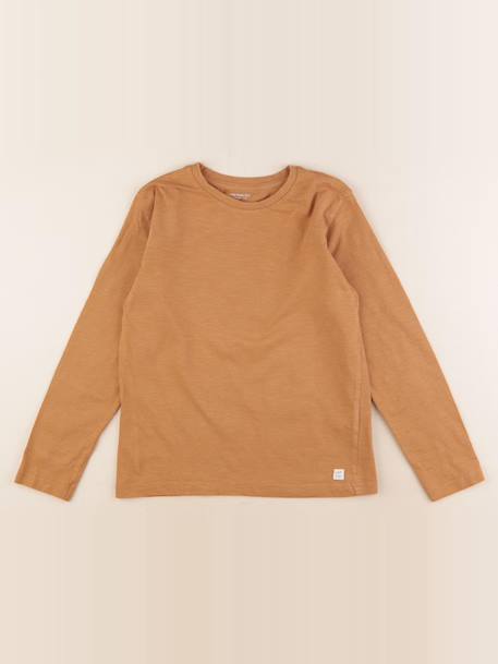 Tee-shirt - 10 ans Marron 1 - vertbaudet enfant 