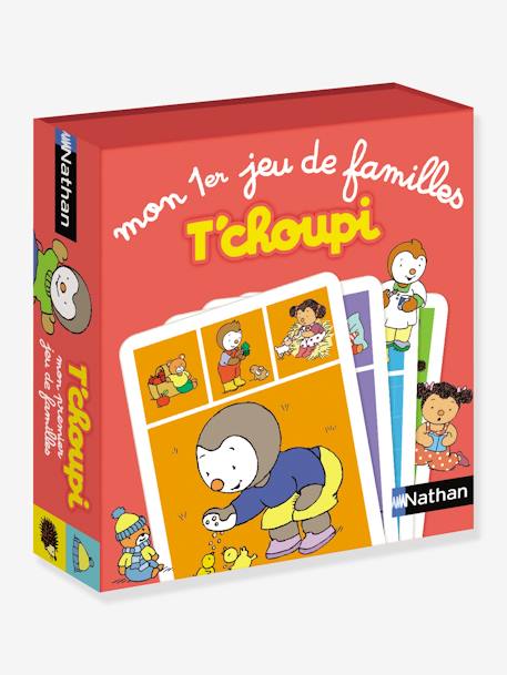 Mon premier jeu de familles T'choupi Rouge 2 - vertbaudet enfant 